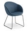 Eden Amelia Sled Base Black Visitor and Meeting Chair Carousel 1
