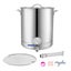 New Stainless Steel Home Brew Kettle Set 16Gal Beer Stock Pot with Accessories Carousel 1