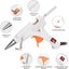 Mini Hot Glue Gun Kids Crafts / 30Pcs Glue Sticks and Stand Hot Melt Carousel 4