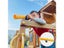 Kids Playground Monocular Pirate Telescope Pretend Play Toy Interactive Carousel 4