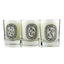 DIPTYQUE - Mini Candle Coffret: (Baies, Figuier, Roses) 3x70g/2.4oz Carousel 1