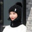 Women's Knitted Caps Plush Pullover Earmuff Bib Cap For Warmth Carousel 5