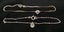 925 sterling silver serpentine chain bracelet w moon & star or chain & balls Carousel 1