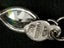 sterling silver chain bracelet MOP clear crystals faux emerald dolphins Carousel 10