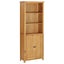 Nz Local Stock-of Bookcase with 2 Doors Solid Oak Wood Xnkoik Carousel 1