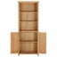 Nz Local Stock-of Bookcase with 2 Doors Solid Oak Wood Xnkoik Carousel 5