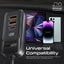 PROMATE 120W In-Car Device Charger with Backseat 3 Port Charging Hub. Includes 2 Carousel 3