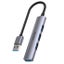 UNITEK 4-in-1 USB Multi-port Ultra Slim Hub with USB-A Connector. Includes 1x US Carousel 1