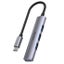 UNITEK 4-in-1 USB Multi-port Ultra Slim Hub with USB-C Connector. Includes 1x US Carousel 1