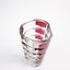 French Midcentury Vintage Luminarc Glass Vase. Clear with Ruby Red Accents. Carousel 4