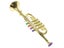1pc Creative Trumpet Trumpet With Color Buttons Portable Trumpet For Toddlers Carousel 6