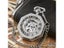 Skeleton Engraved Octagonal Mechanical Pocket Watch With Vintage Roman Blue Carousel 4