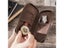 Rustic Leather 2-Slot Watch Box With Zipper Holds 2 Watches Brown Carousel 1