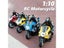 1 10 2.4G 4Ch Electric Drift RC Motorcycle For Boys Kids Gift Carousel 2
