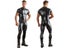 Male PU Leather Catsuit Jumpsuit Front Zipper Open Crotch Latex Zentai Suit 3XL Carousel 3