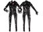 Women Mirror Black Body Shaper Cosplay All Inclusive Bodysuit Elastic Tight PVC Carousel 5