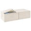 2 Pcs Fabric 43X34x23 Cm Cream Storage Boxes Carousel 6