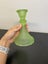 Vintage Art Deco Uranium glass candle holder Carousel 4