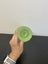 Vintage Art Deco Uranium glass candle holder Carousel 6