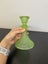 Vintage Art Deco Uranium glass candle holder Carousel 7