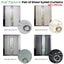 Pair Of Sheer Eyelet Curtains White With Silver Foils 137 X 213 Cm Curtains & Dr Carousel 2