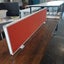 Free standing Desk divider screen - Red Carousel 2