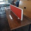 Free standing Desk divider screen - Red Carousel 4