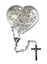 Heart-Shaped Rosary - Clear Carousel 1