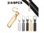 Metal Detachable Zipper Puller Replacement Tab Zipper Slider Head Repair Kit Carousel 3