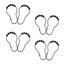 12 Pcs Curtain Hooks Black Metal Useful Durable Practical Hooks For Shower Curt Carousel 2