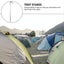 12 Pcs Beach Tent Garden Tent Stake Tent Anchors Ground Peg Tarp Stakes Canopie Carousel 4