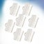 100 Pcs Leather Bookmark Cord Ends Fasteners Ribbon Crimp Ends Ribbon Cord Clam Carousel 3