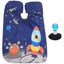1 Set Cartoon Barber Cape Kids Hair Cutting Cape Neck Duster Brush Barber Suppl Carousel 1