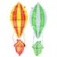 2 Pcs Hot Air Balloon Shape Aluminum Foil Balloons Party Balloons Photo Props Carousel 5