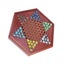 1 Set Chinese Checkers Wooden Chess Set Board Game With Drawer Glass Marbles Carousel 4