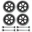 2pcs Wheelchair Wheels Walker Front Wheels Drive Wheelchair Replacement Parts Carousel 3