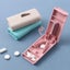 1pc Mini Useful Portable Medicine Pill Holder Tablet Cutter Splitter Carousel 4