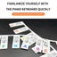 Piano Keyboard Stickers for 88/61 Key,Removable Piano Keyboard Note Carousel 5