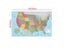 150*100cm USA Administrative Map Wall Decorative Canvas Painting Art Poster Carousel 4