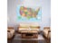 150*100cm USA Administrative Map Wall Decorative Canvas Painting Art Poster Carousel 5