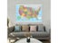 150*100cm USA Administrative Map Wall Decorative Canvas Painting Art Poster Carousel 7