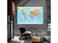 150*90cm World Wall Map Detailed Poster Non-woven Painting For Bedroom Home Carousel 7