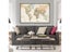 75*50cm Retro World Map With Details Vintage Art Poster Canvas Painting Wall Carousel 4