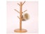 Set Tree Shape Wood Storage Rack For 6 Hooks Mug Display Carousel 3