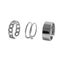 3pcs Trendy Simple Ring Opening Finger Rings Woman Finger Decoration silver Carousel 1