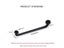 Black White Barrier Free Bathroom Stair Grab Handle For Elderly Children Carousel 7