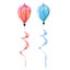2 Pcs Lightweight Hot Air Balloons Exquisite Rainbow Balloons Party Adornments Carousel 1