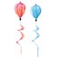 2 Pcs Lightweight Hot Air Balloons Exquisite Rainbow Balloons Party Adornments Carousel 2