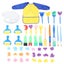 47pcs Brushes Painting Supply Sponge Brush Color Brushes Paiting Tools For Chil Carousel 1