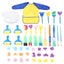 47pcs Brushes Painting Supply Sponge Brush Color Brushes Paiting Tools For Chil Carousel 2
